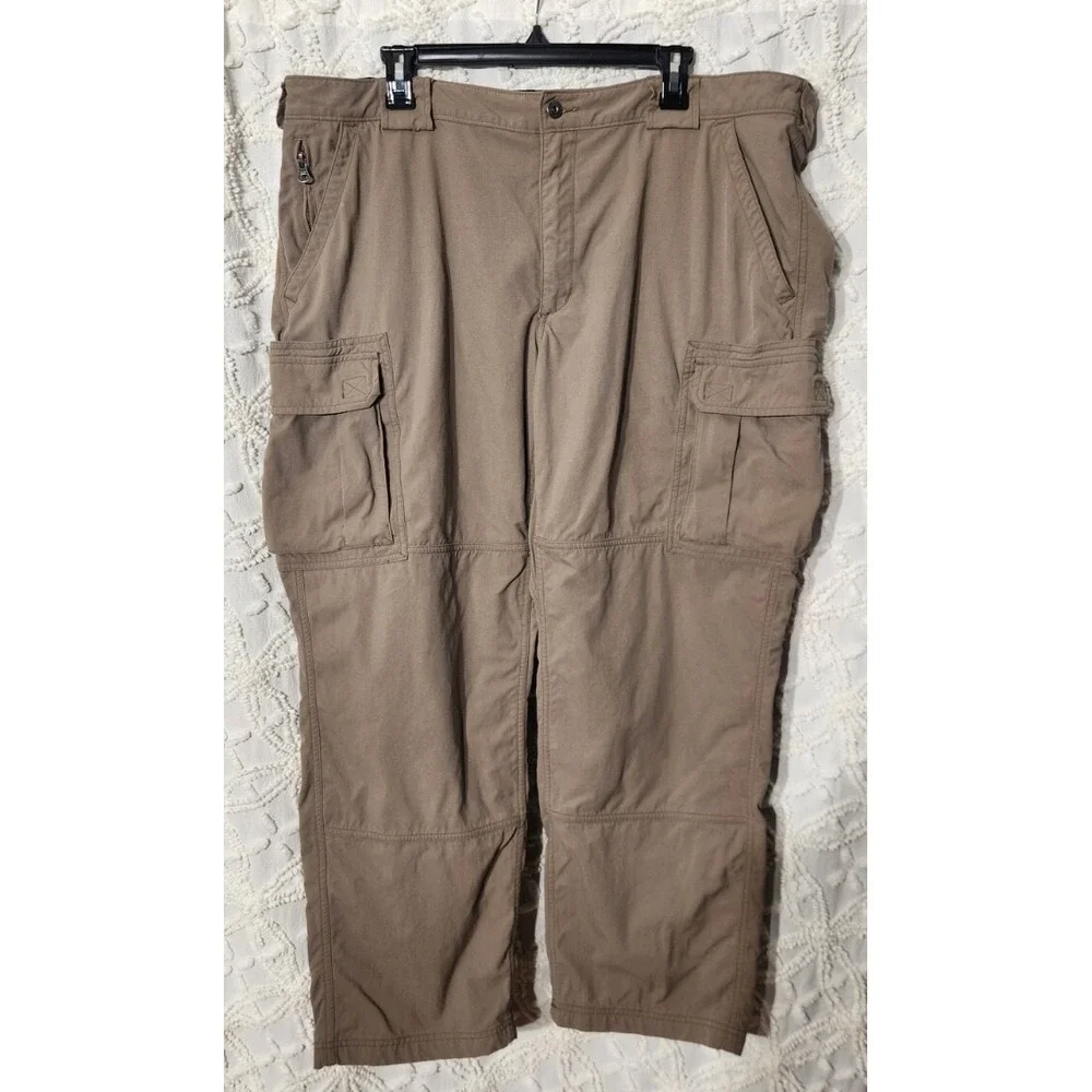 Duluth Trading Mens Cargo Pants Size XXL Khaki Workwear‎ Outdoor Relaxed
